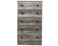 194 5 Drawer Grey Chest