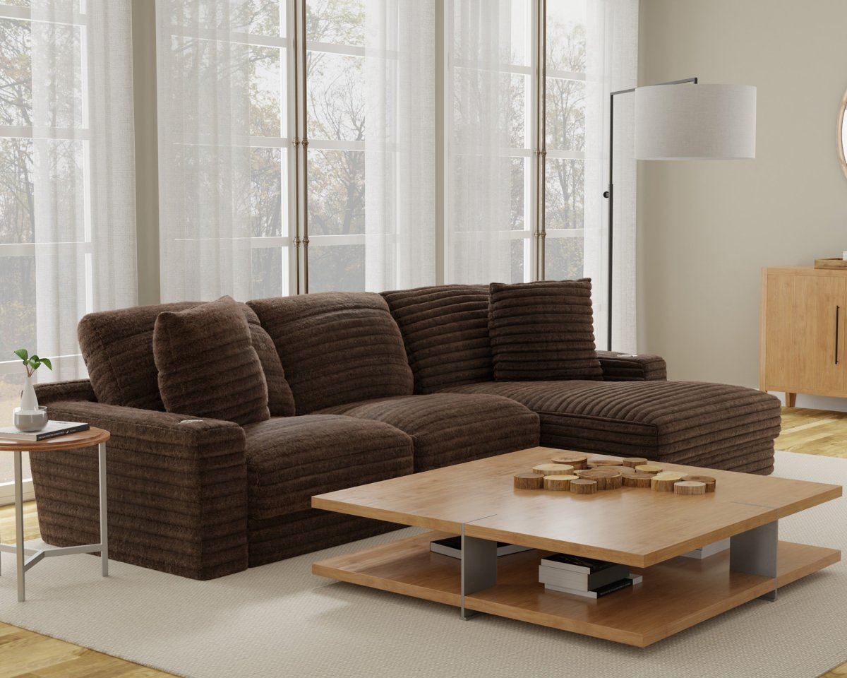 3045 Chocolate Sectional