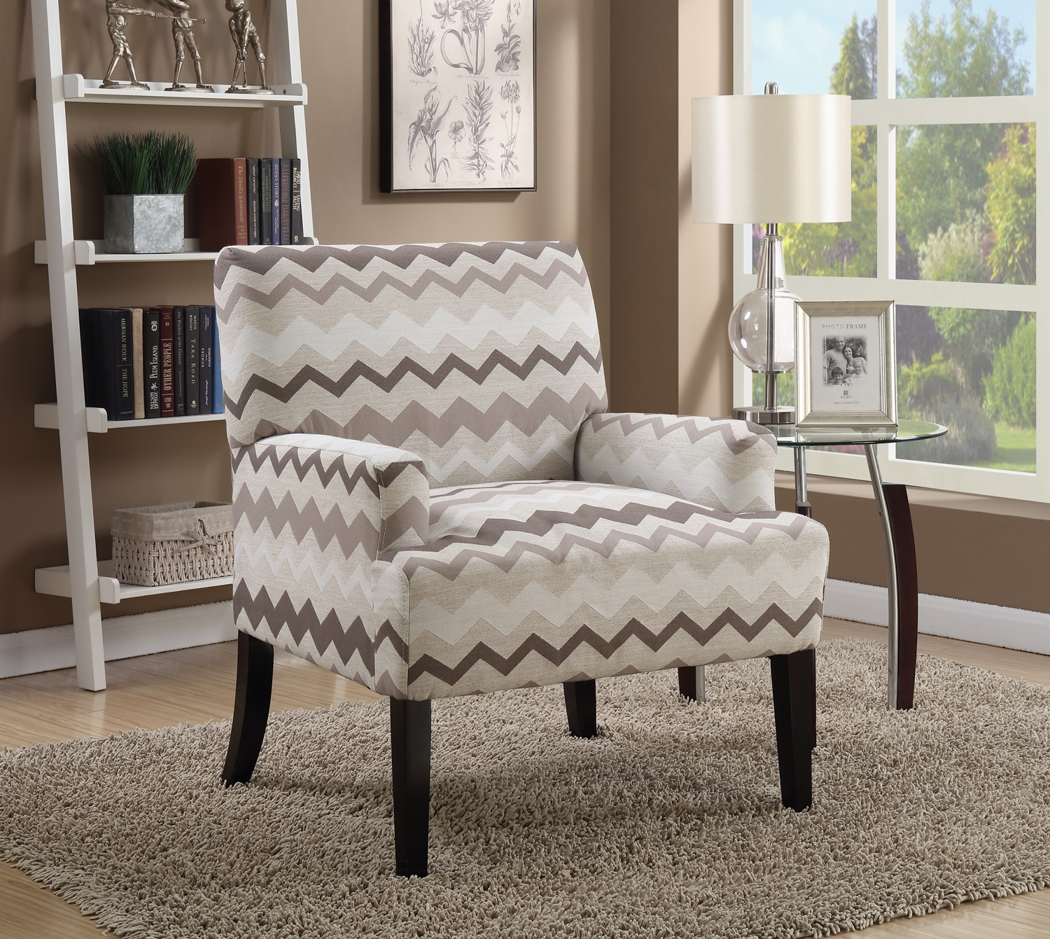 Madison Chevron Accent Chair - Click Image to Close